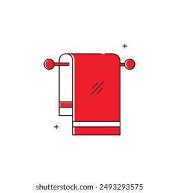 Toalla de baño Vector Icon Design 