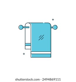 Toalla de baño Vector Icon Design 