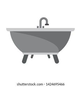 Bathroom tub cartoon isolated vector illustration graphic design