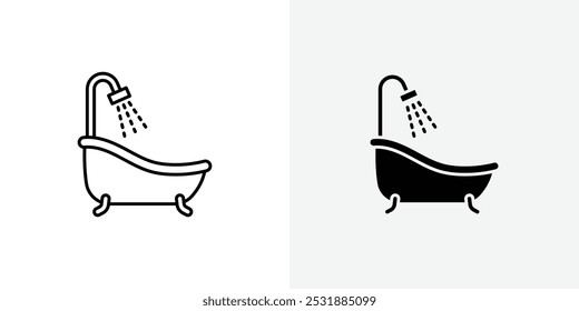 Bathroom vecor icon set. Stock vector illustrator. EPS 10