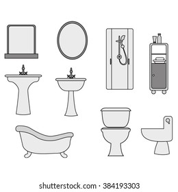 Bathroom vector.