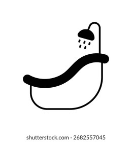 Icono de Vector de baño icono de Vector concepto Ilustración de stock