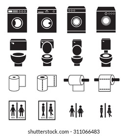 Bathroom Vector Icon Set