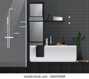 Bathroom : Vector Illustration