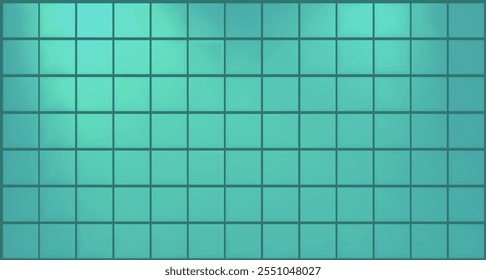 Bathroom wall 3d grid square pattern. Bathroom or kitchen ceramic mosaic. Wall for design or decoration. Vector illustration