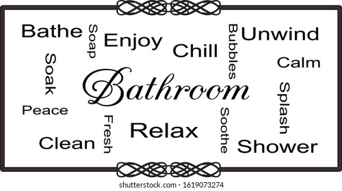 Bathroom Wall art Creative Bathroom decor.