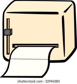 dispensador de papel montado en la pared del baño