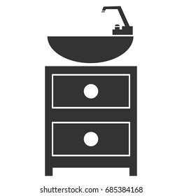 Bathroom and washbasin