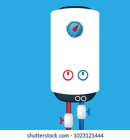 Bathroom Water Heater, Boiler vector illustration
