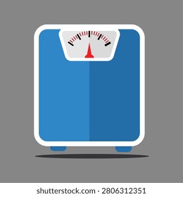 Bathroom weighing scale illustration representing health monitoring fitness measurement and weight management concepts suitable for wellness branding healthcare materials and personal care design projects