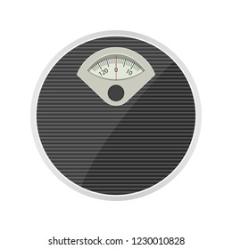 Bathroom weighing scale vector design