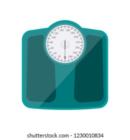 Bathroom weighing scale vector design