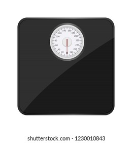 Bathroom weighing scale vector design