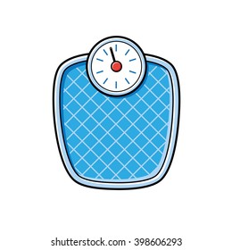 Bathroom weight scale icon.