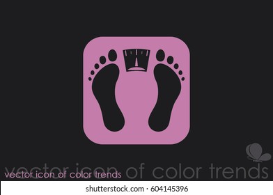 bathroom weight scale icon vector illustration.