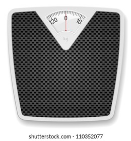 Bathroom Weight Scale. Illustration on white background