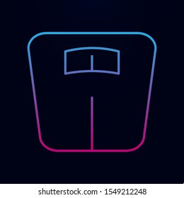 Bathroom weight scale nolan icon. Simple thin line, outline vector of bathroom icons for ui and ux, website or mobile application