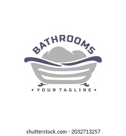 Bathrooms Shower Relaxed Logo Design Vector Stock Vector (Royalty Free ...