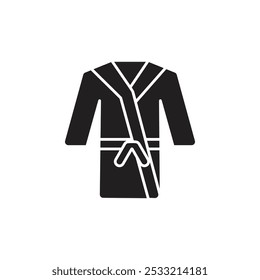 Bathrope icon Flat line illustration