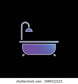 Bathtub blue gradient vector icon
