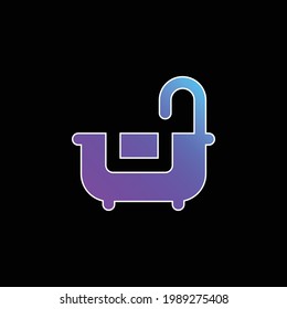 Bathtub blue gradient vector icon