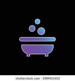 Bathtub blue gradient vector icon
