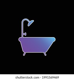 Bathtub blue gradient vector icon
