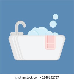 Icono de color de la burbuja de baño
