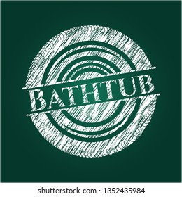 Bathtub chalk emblem