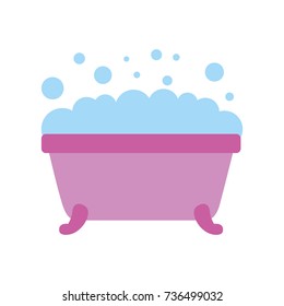 bathtub clean hygiene interior ceramic icon