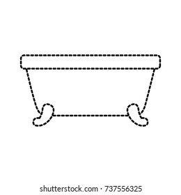 bathtub clean hygiene interior ceramic icon