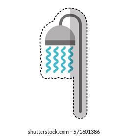 bathtub faucet isolated icon vector illustration design