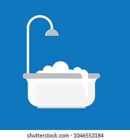 BATHTUB FLAT ICON