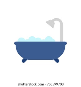 bathtub with foam