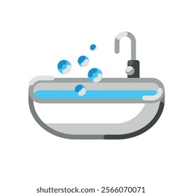 bathtub full of water icon emoji