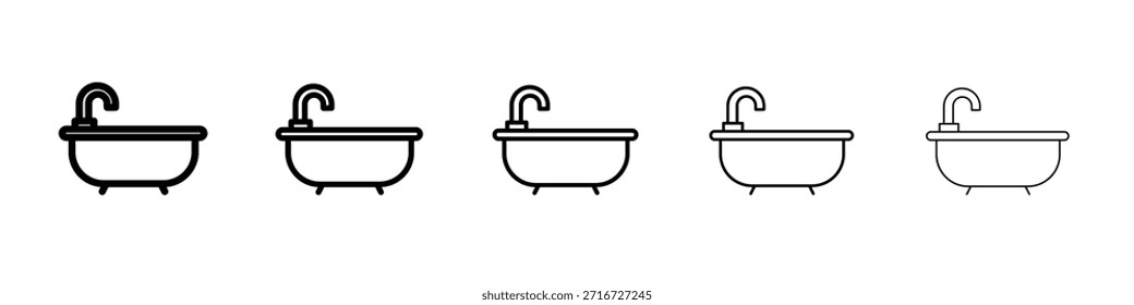 Badewanne Symbol Design, Logo, App, UI. Vektorgrafik, EPS