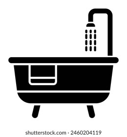 Bathtub Icon Design For Personal And Commercial Use