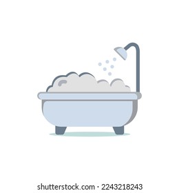 bathtub icon design vector template