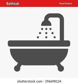 Bathtub Icon. EPS 8 format.