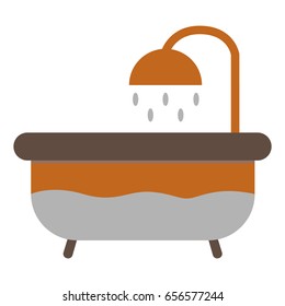 bathtub icon flat icon
