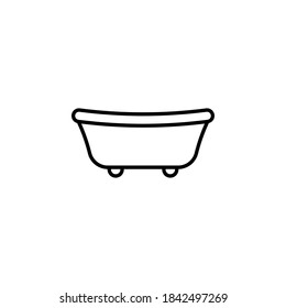 Bathtub icon flat vector illustration