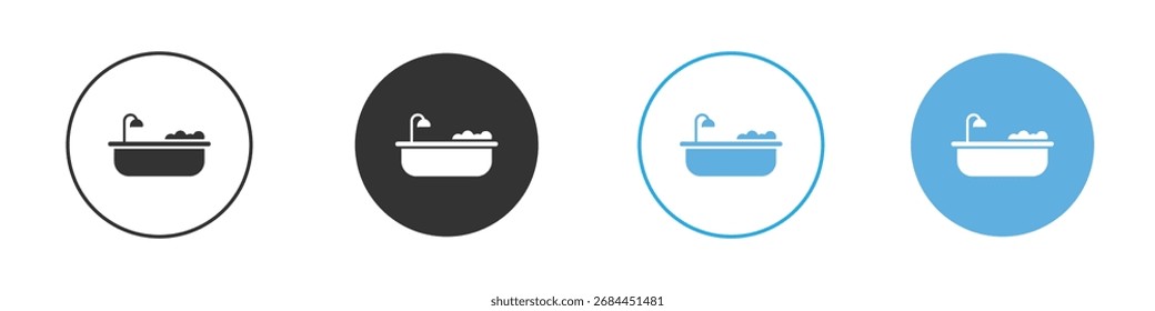 Bathtub icon. Graphic icon design template
