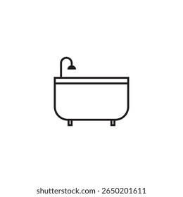 bathtub icon illustration element design