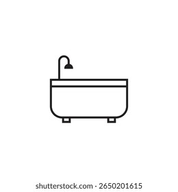 bathtub icon illustration element design