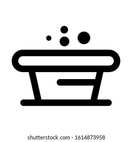 bathtub icon isolated sign symbol vector illustration - high quality black style vector icons
