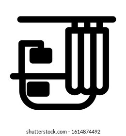 bathtub icon isolated sign symbol vector illustration - high quality black style vector icons
