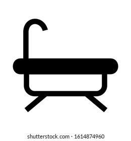 bathtub icon isolated sign symbol vector illustration - high quality black style vector icons
