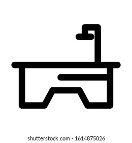 bathtub icon isolated sign symbol vector illustration - high quality black style vector icons
