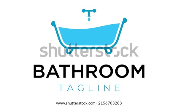 Bathtub Icon Logo Design Bathtub Vector Stock Vector (Royalty Free ...