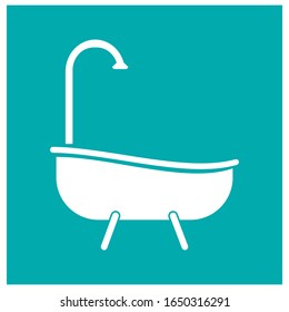 Vektorillustration mit dem Badewanne-Symbol